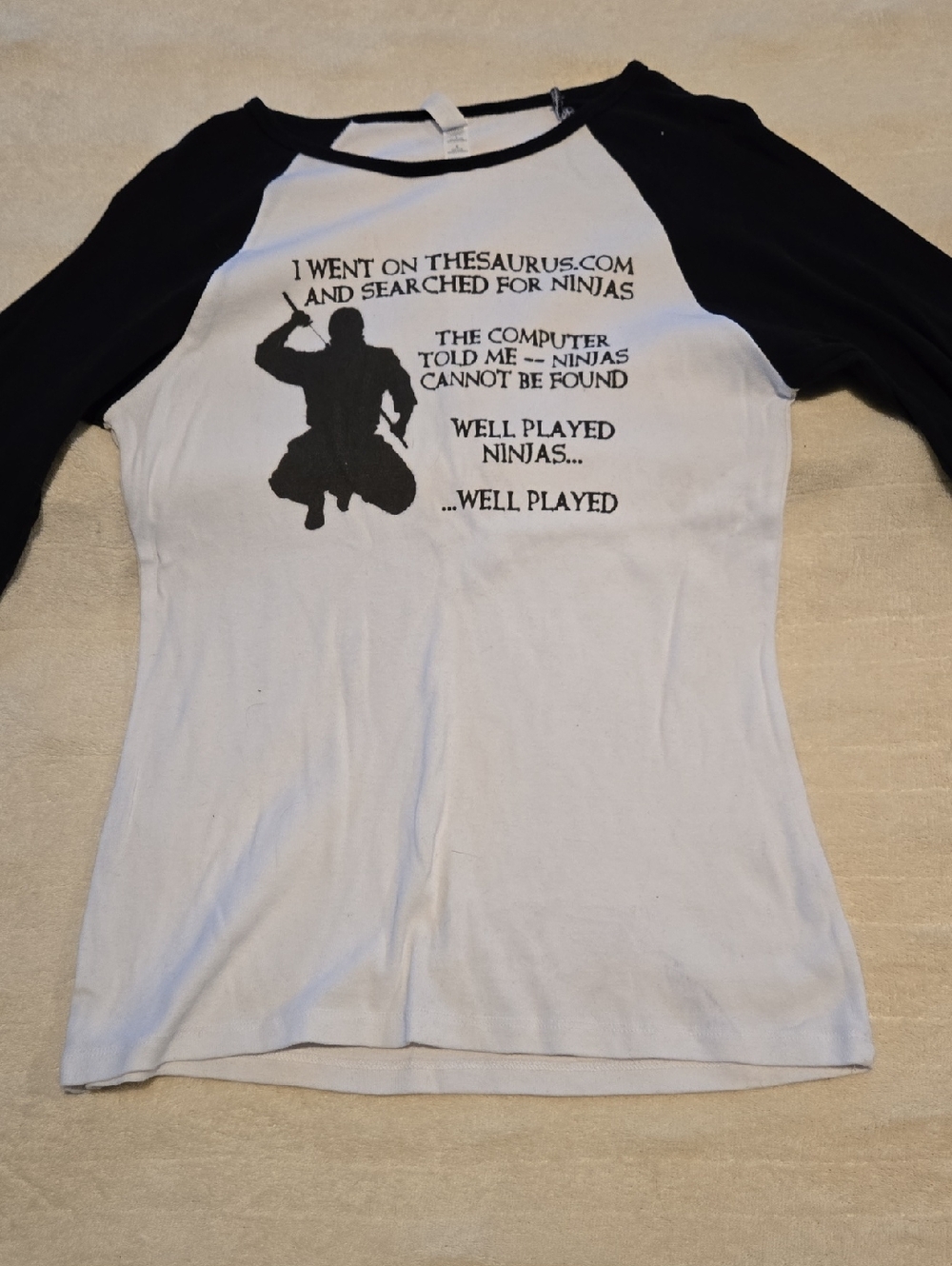 Women's Baseball-sleeve T-shirt Ninjas